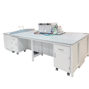 Cartmay sàn thương mại gắn tủ độ bền phòng thí nghiệm băng ghế dự bị ăn da kháng phòng thí nghiệm Bảng hiển thị bàn làm việc với ánh sáng - Product Image 5