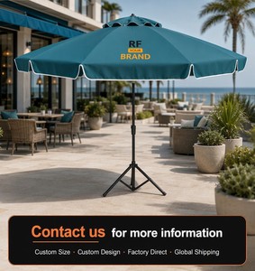 OEM <strong>Beach</strong> Umbrella Custom Size UPF50+ Waterproof Windproof Fiberglass Ribs Aluminum Pole Wholesale Bulk Supply Outdoor Shade - Product Image 6