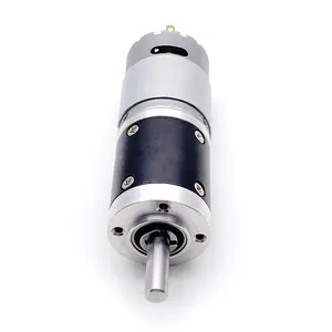 DC 12V 24V Electric Gear Motor High Torque Speed Reduction Motor 15/100/1500 RPM With Centric Output Shaft 6mm Dia