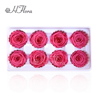 Wanddekoration für Hochzeiten - HFloral Marke 4-5cm Luxuriöse Seiden-Kunstblumen Rosenköpfe