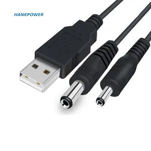 USB DC الطاقة كابل يو إس بي إلى DC5.5 * 2.1 شحن ل الجدول مصباح مروحة راوتر كابل الشاحن