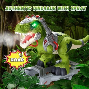 Electric Animal Spraying <b>Smoke</b> Dinosaur Roaring Sound Kids Big Size Sliding Ride on Dinosaur Scooter With Music and Light - Product Image 2