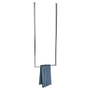 Moderno e semplice tipo in piedi in metallo portasciugamani in ferro nero appendiabiti <span class=keywords><strong>da</strong></span> bagno con stoccaggio facile installazione - Product Image 1