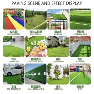 <span class=keywords><strong>Gazon</strong></span> artificiel en PP+PE haute densité écologique 25/30/35/40/50 mm pour jardin intérieur/extérieur, terrain de golf, pelouse, cour arrière - Product Image 6