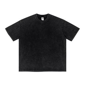 Camiseta de Manga Corta de Color Sólido con Logotipo Personalizado, Estilo Hip Hop, Tejida, 100% Algodón, Básica, Informal, Transpirable, Ligera, para Uso Diario en Verano - Product Image 2