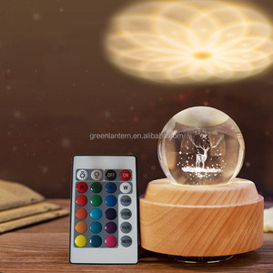 Caja de regalo recargable para el Día de San Valentín, luz nocturna creativa 3D, Base de madera, música, caja de <span class=keywords><strong>ocho</strong></span> tonos, luz nocturna - Product Image 2