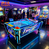 Table de hockey sur air de grande taille pour 2 joueurs avec système de notation électronique pour les salles d'arcade commerciales et les divertissements familiaux