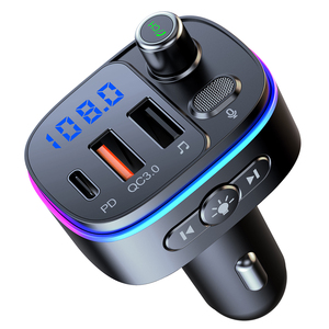 T65 <strong>Bluetooth</strong> Car Accessories Mp3 Player FM Transmitter With PD QC 3.0 Charger <strong>Adaptor</strong> - Product Image 6