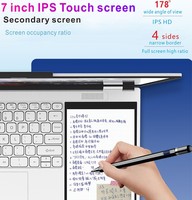 Venta directa de fábrica OEM LOGO Intel N100 16GB RAM 128GB 256GB 512GB 1TB SSD tipo C Doble pantalla táctil portátil Pantalla dual