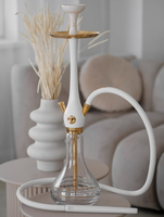 Chicha en bois classique 24 carats en or, chicha de luxe, chicha portable tendance, tabac à fumer, chicha en bois colorée, en stock