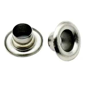 Fabriek Custom Oogjes 10Mm 15Mm Roestvrij Staal Messing Metalen Grommet Kleding Oogjes