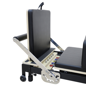 Reformer Pilates pliable et durable noir pour la maison, le studio commercial et le fitness - Product Image 4