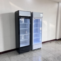 Vitrine réfrigérée commerciale à onduleur à porte unique pour boissons Mode de refroidissement par air à économie d'énergie
