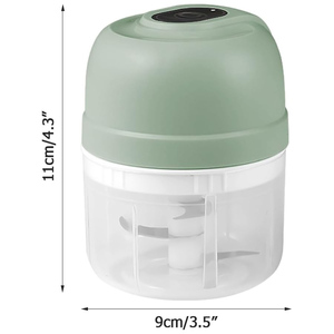 <b>Mini</b> Electric Vegetable Cutter Chopper Garlic Masher Crusher USB Rechargeable Ginger Meat <b>Grinder</b> Food Processor Kitchen Gadget - Product Image 2