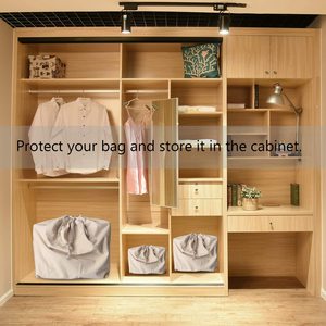 Manufacture Wholesale Big Capacity Custom Printed Logo Luxury Dust Shopping <strong>Bag</strong> for Handbags <strong>Personalised</strong> <strong>Drawstring</strong> <strong>Bag</strong> - Product Image 6