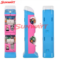 Distributeur automatique de capsules à œufs à double torsion SUNWAYT SW-SH3, en métal, avec écran d'affichage, fonctionnant à pièces, version anglaise, 110/220V, vente en gros