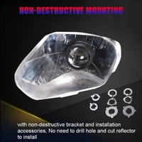 Kit de conversion d'éclairage A4 neuf, projecteur bi-LED Xénon 2,5 pouces pour phares de voiture H7/H4 35W 6000K, vente en gros directe usine Guangzhou