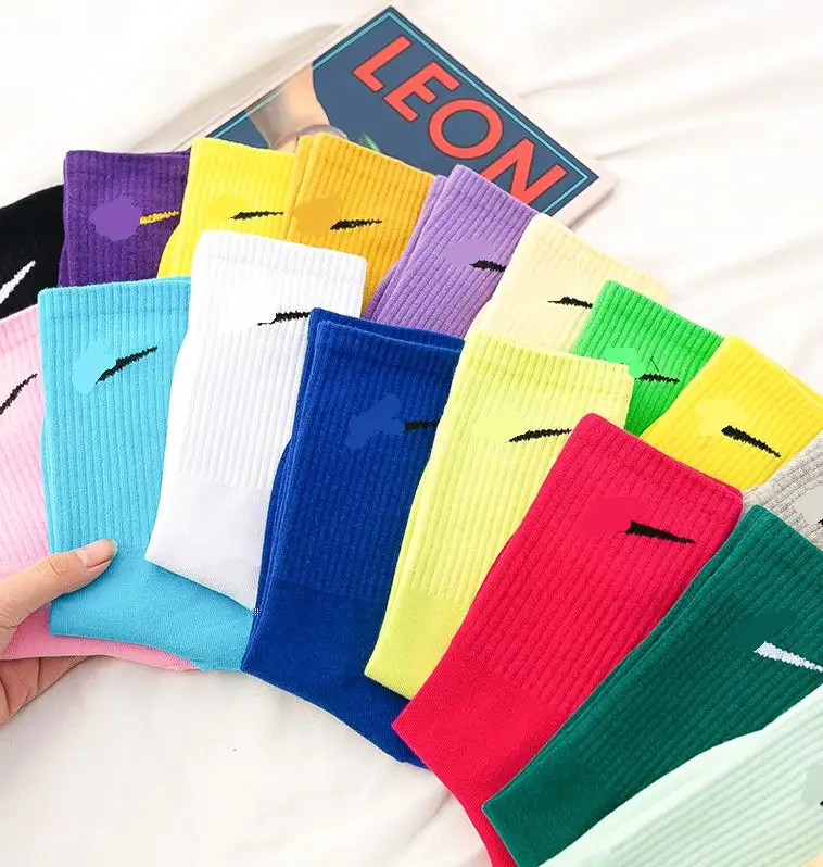 Meia-calça de algodão unissex colorida para adultos, meias esportivas grossas com logotipo personalizado de alta qualidade, novidade do ODM IRSOLIS