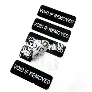 Custom warranty void stickers void warranty label security seal void stickers