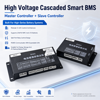 ECBMS Kit DIY BMS de Alto Voltaje 100A 200A 160S 224S 1000V, BMS LiFePO4 Maestro-Esclavo 48S-256S con Pantalla LCD Táctil para Molinos