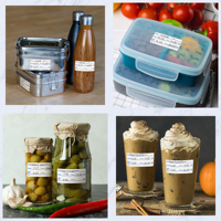 Étiquettes alimentaires hydrosolubles 2x1 pouce, 300 pièces/rouleau, sans résidu, pour réfrigérateur et micro-ondes