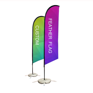 Наружная печать на заказ с теплопередающей печатью премиум качества флаг <span class=keywords><strong>Swooper</strong></span> для рыночного прилавка - Product Image 4