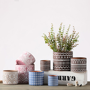 Pots <span class=keywords><strong>en</strong></span> <span class=keywords><strong>terre</strong></span> <span class=keywords><strong>cuite</strong></span> verts pour l'intérieur et l'extérieur, fournitures de jardinage, ensemble de plantes tendance, petites succulentes, fleurs, vente <span class=keywords><strong>en</strong></span> gros, design décoratif - Product Image 5