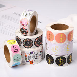 Pegatinas <span class=keywords><strong>de</strong></span> vinilo personalizadas gracias, pegatinas impermeables <span class=keywords><strong>de</strong></span> rollo <span class=keywords><strong>de</strong></span> papel Kraft, <span class=keywords><strong>etiqueta</strong></span> con logotipo <span class=keywords><strong>de</strong></span> Color, pegatinas <span class=keywords><strong>de</strong></span> <span class=keywords><strong>agradecimiento</strong></span> - Product Image 1