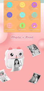 소년 소녀 생일 선물 어린이 즉석 인쇄 카메라 어린이 비디오 사진 디지털 사진 카메라 장난감 미니 열전사 프린터 - Product Image 6