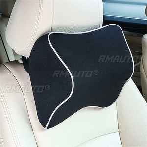 Cojín de Espuma Viscoelástica 3D para Reposacabezas de Asiento de Coche, Color Negro, Soporte para la Cabeza y el Cuello, Alivia la Fatiga - Product Image 1