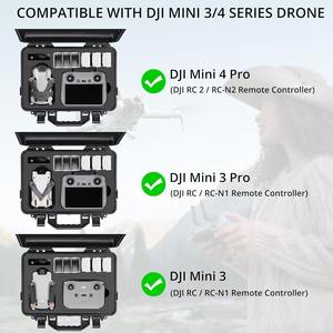 Professionale per DJI Mini 4/<span class=keywords><strong>3</strong></span> Pro RC-N2/RC <span class=keywords><strong>2</strong></span> accessori per custodia rigida impermeabile EVA da viaggio borsa per il trasporto - Product Image 4