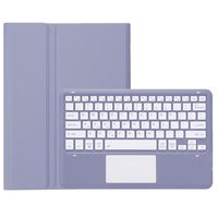 Untuk Samsung Tab S8 Plus X800 S8 +/S7 Plus T970/S7 FE T730 Tab S6 Lite Baki Pena dengan Sentuhan Sarung Keyboard Gigi Biru Dapat Dilepas