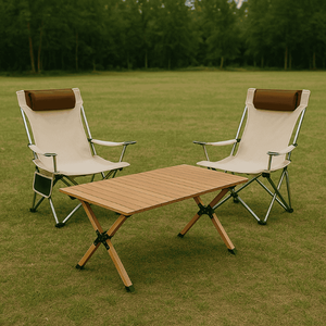 Table d'extérieur en bois à installation rapide sans outils - Product Image 1