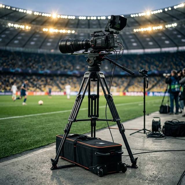 Factory Jiepai V18 Professional Broadcast CCTV Heavy Duty Video Camera Aluminum Tripod for 20KG Camcorder