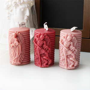 Moule en silicone pour bougie cylindrique, motif Déesse, Mère Chrétienne, <span class=keywords><strong>Vierge</strong></span> avec bébé, Naissance <span class=keywords><strong>de</strong></span> Jésus, Nativité - Product Image 2