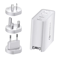 Adaptateur USB pour iPhone PD 100W, câble de charge à 4 ports, prise murale GaN pour Samsung Xiaomi Huawei, accessoires pour téléphone portable