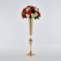 Centre de Table en corne, grand Vase de fleurs en métal, pour décoration, pour mariage, 1 pièce