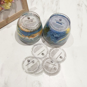 Scented Candle Dust Cover Cup Shaped Plastic Sealing <b>Sticker</b> For DIY Candle Making Kits - Product Image 1