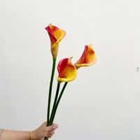 Lys Calla artificiels réalistes en PU blanc, doux au toucher, décorations pour mariages et célébrations, décoration intérieure
