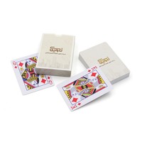 Prix bon marché d'usine Custim Personnalisez la conception de logo Carte à jouer de poker en plastique avec impression en couleur Carte de poker personnalisée en plastique
