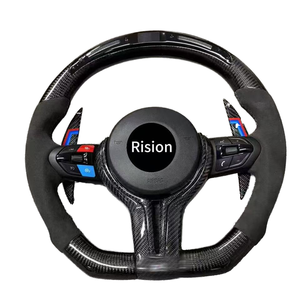 Volante de Fibra de Carbono, Cuero y Gamuza para VW <span class=keywords><strong>Golf</strong></span> MK7 <span class=keywords><strong>7.5</strong></span> GTI GTD <span class=keywords><strong>GTE</strong></span> R Polo GTI Tiguan Passat DSG 2013-2020 - Product Image 2