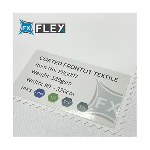 FLFX 180gsm UV/Latex/ECO/SOL Frontlit Flex Textile Banner 0.35mm 6P Free PVC Material