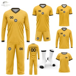 Maglie da Calcio Unisex Personalizzate con Stampa a Trasferimento Termico, Uniformi Professionali, Abbigliamento Sportivo 100% Poliestere Traspirante ad Asciugatura Rapida - Product Image 1