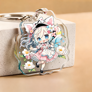 Llavero Colgante Transparente de Plástico Personalizado con Diseño de Anime y Dibujos Animados, Ligero y a la Moda, Regalo de Recuerdo DIY - Product Image 2