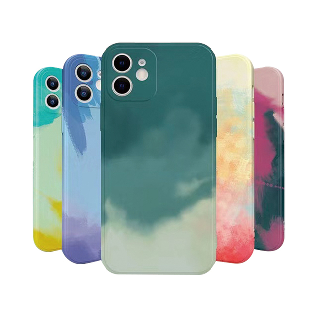 Luxury Water Transfer Brand Silicone Colorful Designer Phone Cases for iPhone 16s Custom Case Phone for iPhone 16 12 11 Pro Max