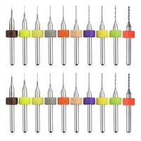 Jeu de micro-forets pour circuits imprimés RUIMENG, en carbure de tungstène, non revêtus, à tige droite, 0,1 mm à 1,0 mm, pour machines de gravure CNC