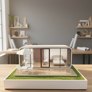 High Quality Steel Structure Modern Design apple Cabin Houses with Kitchen &amp; Bedroom for Tourist Campsites Homestays <strong>Small</strong> <strong>Shops</strong> - Product Image 1