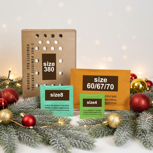 Pack de régulation d'humidité bidirectionnel 49% 62% HR, Pack de gel premium personnalisé pour cigares, guitares, herbes, bocaux et aliments - Product Image 1