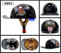 Casque de cyclisme DOT à lentille unique Casquette de baseball Casque de scooter Half retro bike bump cap casque