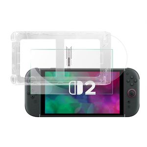 Protection d'écran OEM pour Nintendo Switch 2, verre trempé 5D 9H HD anti-rayures avec outil d'alignement automatique pour Switch 2 - Product Image 1
